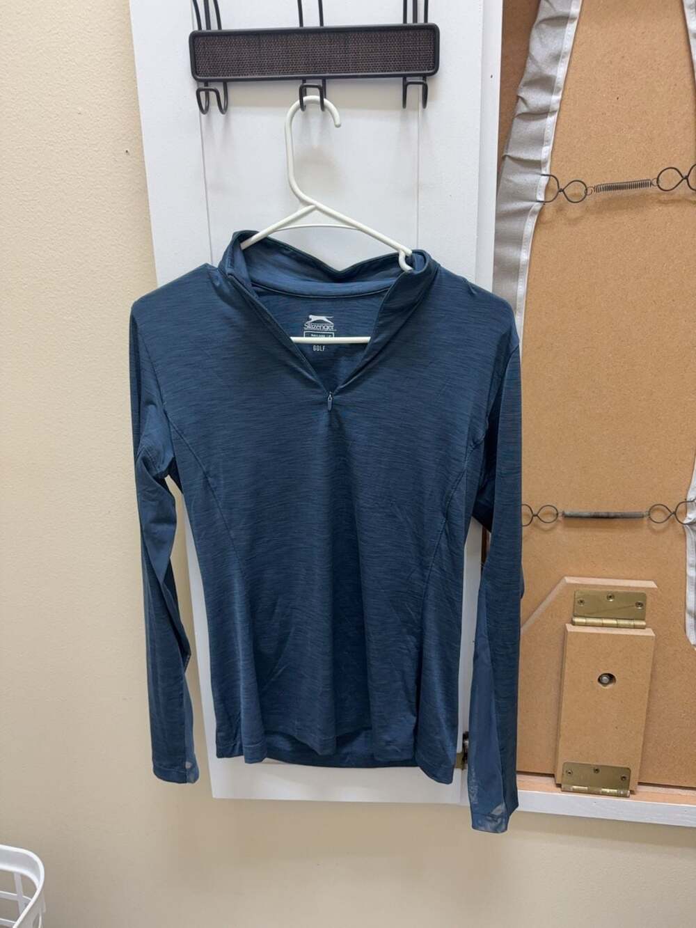 Slazenger Golf Women's Size S Blue Quarter Zip Long Sleeve Performance Top